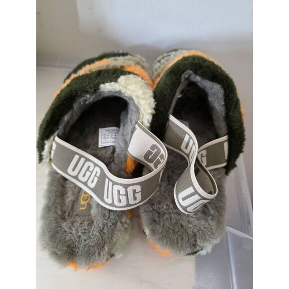 UGG Women's Fluff Yeah Slide CALI Collage Slipper US 10 - Picture 3 of 9